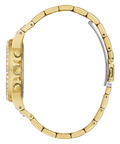 Guess Moonlight Diamonds Gold Dial Gold Steel Strap Watch for Women - GW0320L5