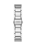 Guess Solstice Diamonds Silver Dial Silver Steel Strap Watch for Women - GW0403L1