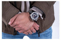 Guess Empire Quartz Black Dial Silver Steel Strap Watch For Men - GW0489G1