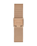 Guess Fame Diamonds Rose Gold Dial Rose Gold Mesh Bracelet Watch for Women - GW0508L3