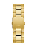 Guess Edge Chronograph Black Dial Gold Steel Strap Watch For Men - GW0539G2