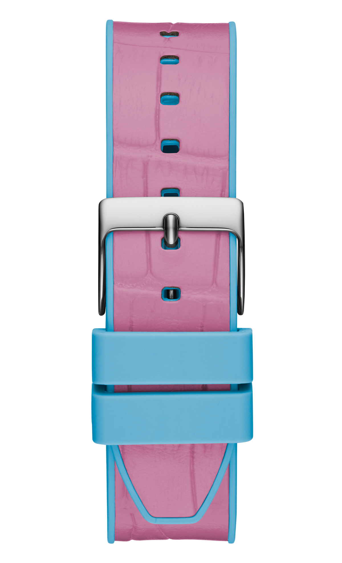 Guess Fusion Chronograph Pink Dial Pink Leather Strap Watch for Women - GW0553L5