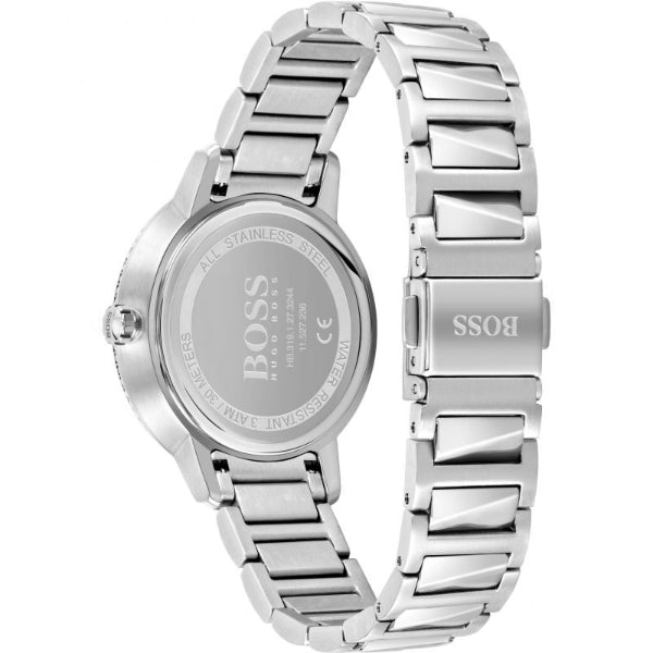 Hugo Boss Signature Silver Dial Silver Steel Strap Watch for Women - 1502539