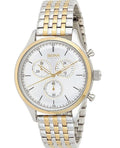 Hugo Boss Companion Silver Dial Two Tone Mesh Bracelet Watch for Men - 1513654