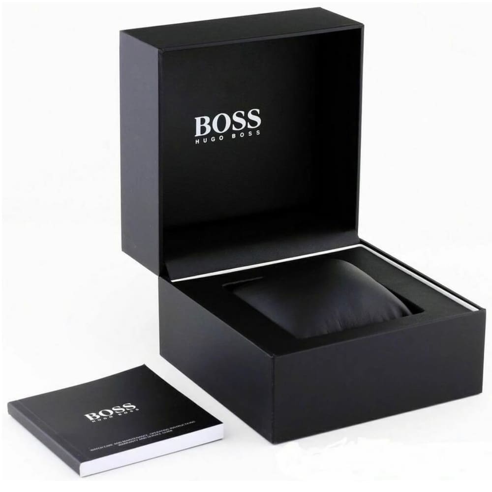 Hugo Boss Troper Chronograph Black Dial Brown Leather Strap Watch For Men - 1514100