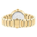 Tommy Hilfiger Joy Analog Gold Dial Gold Steel Strap Watch For Women - 1782536