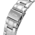 Guess Sparkler Diamonds Silver Dial Silver Steel Strap Watch for Women - GW0111L1