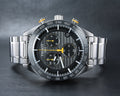 Tissot PRS 516 Chronograph Black Dial Silver Steel Strap Watch For Men - T100.417.11.051.00