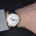 Tissot T Classic PR 100 Chronograph Silver Dial Black Leather Strap Watch for Men - T101.417.36.031.00