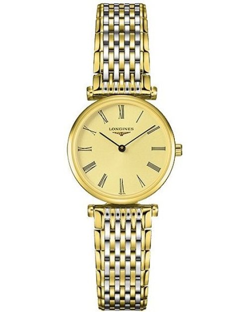 Longines La Grande Classique de Longines Gold Dial Two Tone Steel Strap Watch for Women - L4.209.2.31.7
