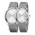 Calvin Klein Minimal Silver Dial Silver Mesh Bracelet Watch for Men - K3M2112Z
