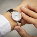 Calvin Klein Seduce Silver Dial Two Tone Steel Strap Watch for Women - K4E2N61X