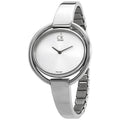 Calvin Klein Impetuous Silver Dial Silver Steel Strap Watch for Women - K4F2N116