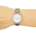 Calvin Klein Dainty Silver Dial Silver Steel Strap Watch for Women - K7L23146