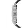 Calvin Klein Posh Black Dial Black Leather Strap Watch for Men - K8Q371C1