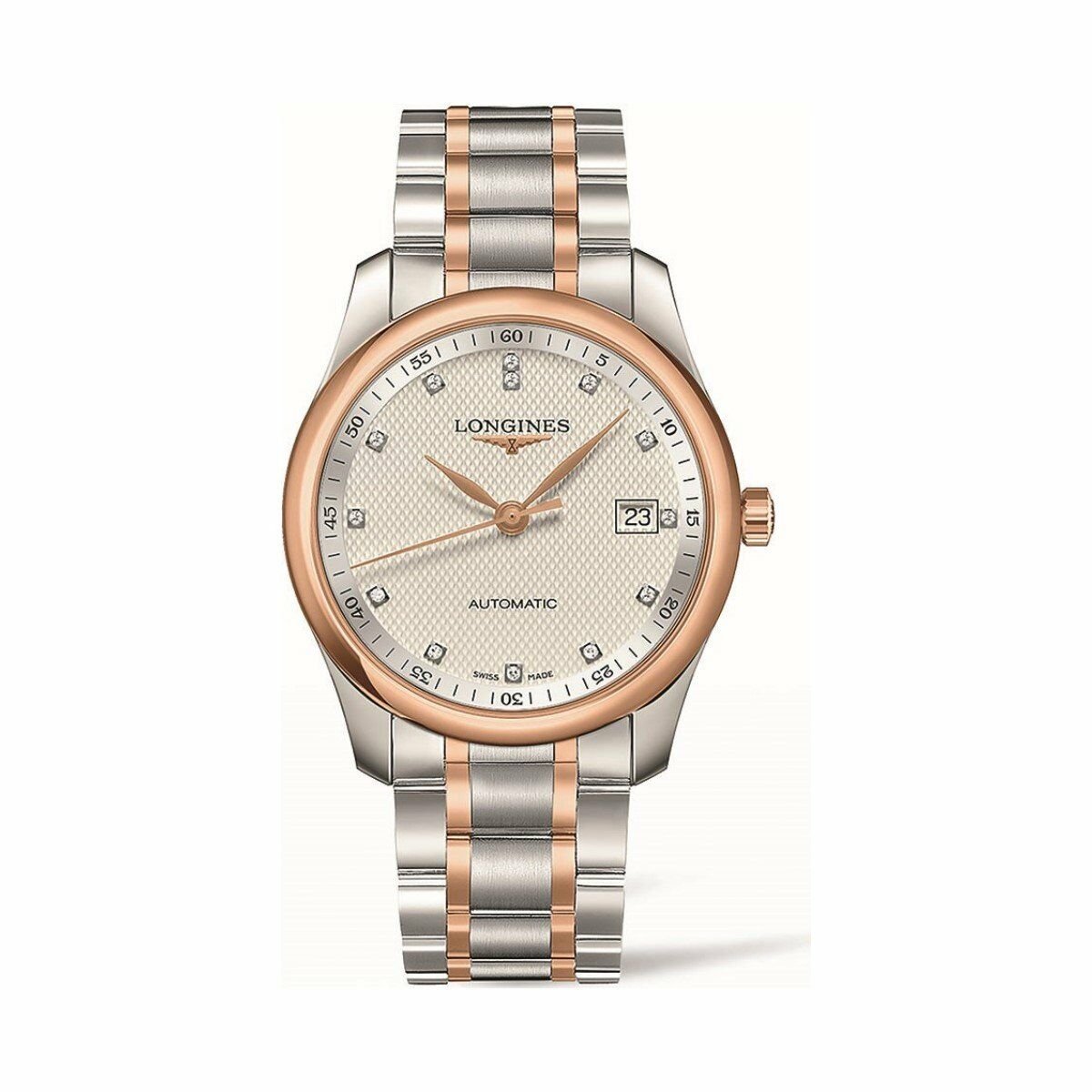 Longines Master Collection Automatic 40mm Silver Dial Two Tone Steel Strap Watch for Men - L2.793.5.77.7