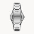 Fossil Forrester Automatic Skeleton Black Dial Silver Steel Strap Watch for Men - ME3180