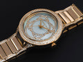 Michael Kors Kerry Mother of Pearl Dial Gold Steel Strap Watch for Women - MK3481