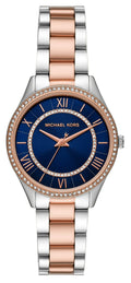 Michael Kors Lauryn Three-Hand Blue Dial Two Tone Steel Strap Watch for Women - MK4738