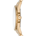 Michael Kors Whitney Three-Hand White Dial Gold Steel Strap Watch For Women - MK6693