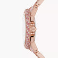 Michael Kors Camille Chronograph Mother of Pearl Dial Rose Gold Steel Strap Watch for Women - MK7272