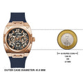 Guess Prodigy Multifunction Navy Blue Dial Blue Silicone Strap Watch For Men - GW0569G3