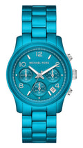 Michael Kors Runway Limited Edition Blue Dial Blue Steel Strap Watch for Women - MK7479LE
