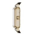 Marc Jacobs Vic Silver Dial Black Leather Strap Watch for Women - MJ1437