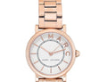 Marc Jacobs Roxy White Dial Rose Gold Steel Strap Watch for Women - MJ3527