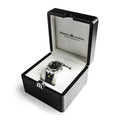 Maurice Lacroix Aikon Automatic Chronograph Black Dial Black Leather Strap Watch for Men - AI1808-SS000-330-2