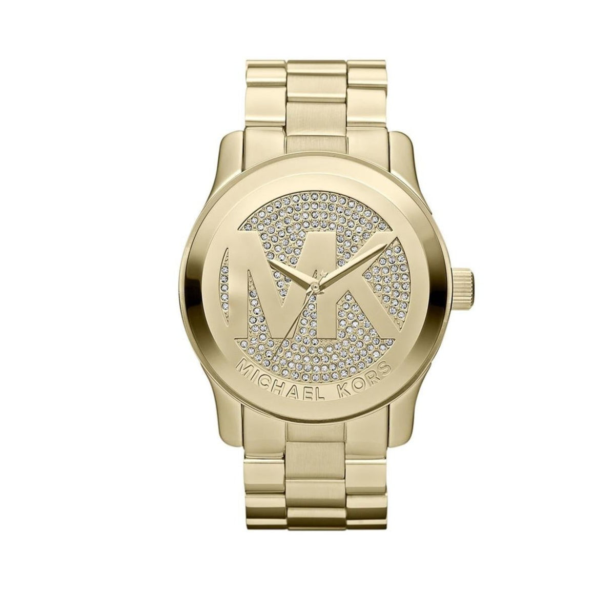 Michael Kors Runway Gold Dial Gold Steel Strap Watch for Women - MK5706