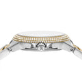 Michael Kors Camille Multifunction Silver Dial Two Tone Steel Strap Watch For Women - MK6982