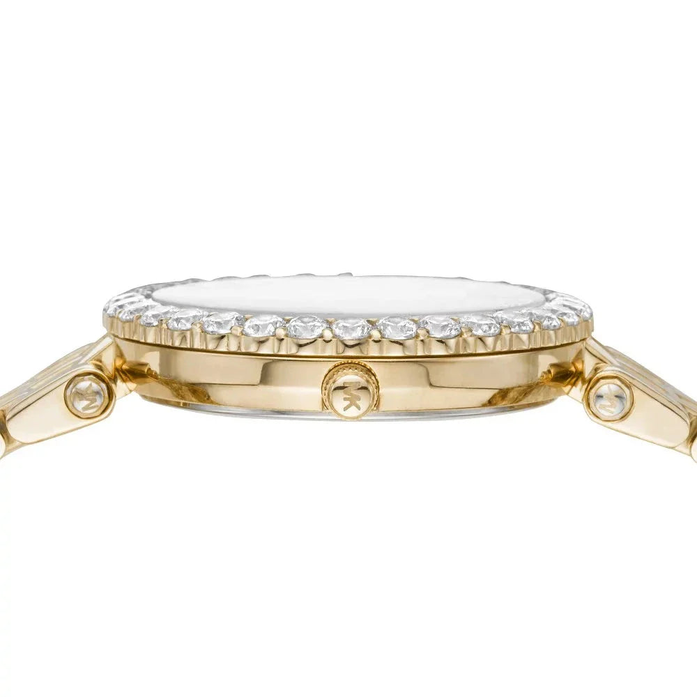 Michael Kors Darci Analog Gold Dial Gold Steel Strap Watch For Women - MK4513