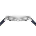 Michael Kors Pyper Quartz Silver Dial Blue Leather Strap Watch For Women - MK7244