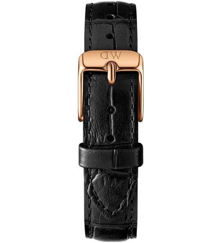 Daniel Wellington Classic Petite Reading Black Dial Black Leather Strap Watch For Women - DW00100167