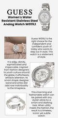 Guess Viva Quartz Silver Dial Silver Steel Strap Watch For Women - W0111l1