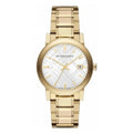 Burberry The City Silver Dial Gold Steel Strap Unisex Watch - BU9003