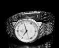 Omega De Ville Prestige Co Axial Automatic White Dial Silver Steel Strap Watch for Men - 424.10.40.20.02.005