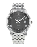 Omega De Ville Prestige Co-Axial Automatic Grey Dial Silver Steel Strap Watch for Men - 424.10.40.20.06.001