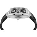 Philipp Plein Hexagon Phantom Black Dial Black Silicone Strap Watch For Men- PWPUA0524