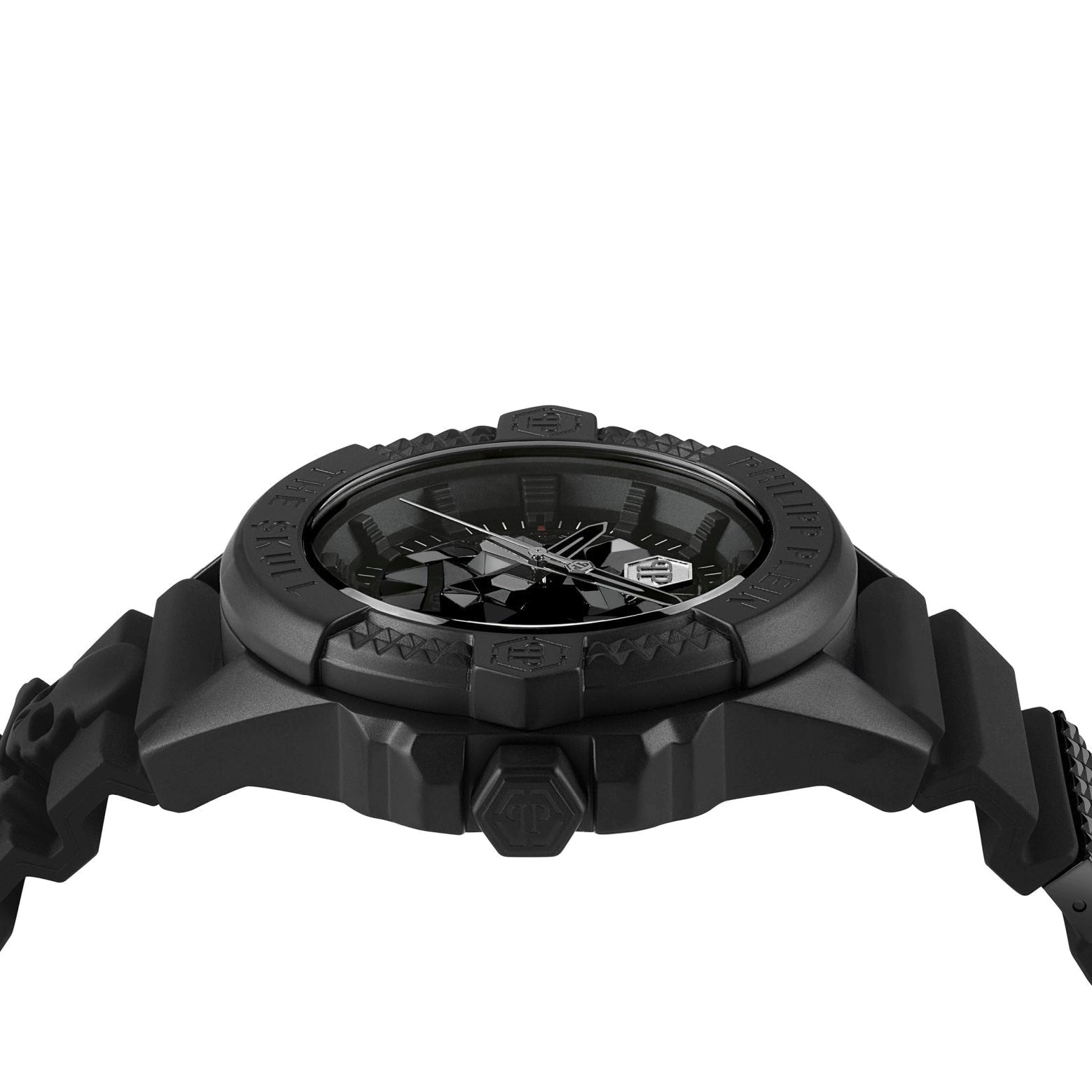 Philipp Plein The Skull Black Dial Black Silicone Strap Watch for Men - PWAAA0721