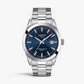 Tissot Gentlemen Powermatic 80 Silicium Blue Dial Silver Steel Strap Watch For Men - T127.407.11.041.00