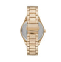 Michael Kors Slim Runway Analog Gold Dial Gold Steel Strap Watch For Women - MK3739