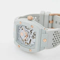 Philipp Plein The Skeleton White Dial White Silicone Strap Watch for Men - PWVBA0123