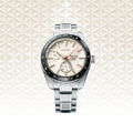 Seiko Presage Sharp Edged Series Automatic GMT Champagne Dial Silver Steel Strap Watch For Men - SPB273J1