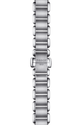 Tissot T Wave Black Dial Silver Steel Strap Watch for Women - T02.1.285.52