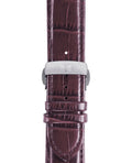 Tissot T Classic Couturier Chronograph White Dial Brown Leather Strap Watch For Men - T035.410.16.031.00