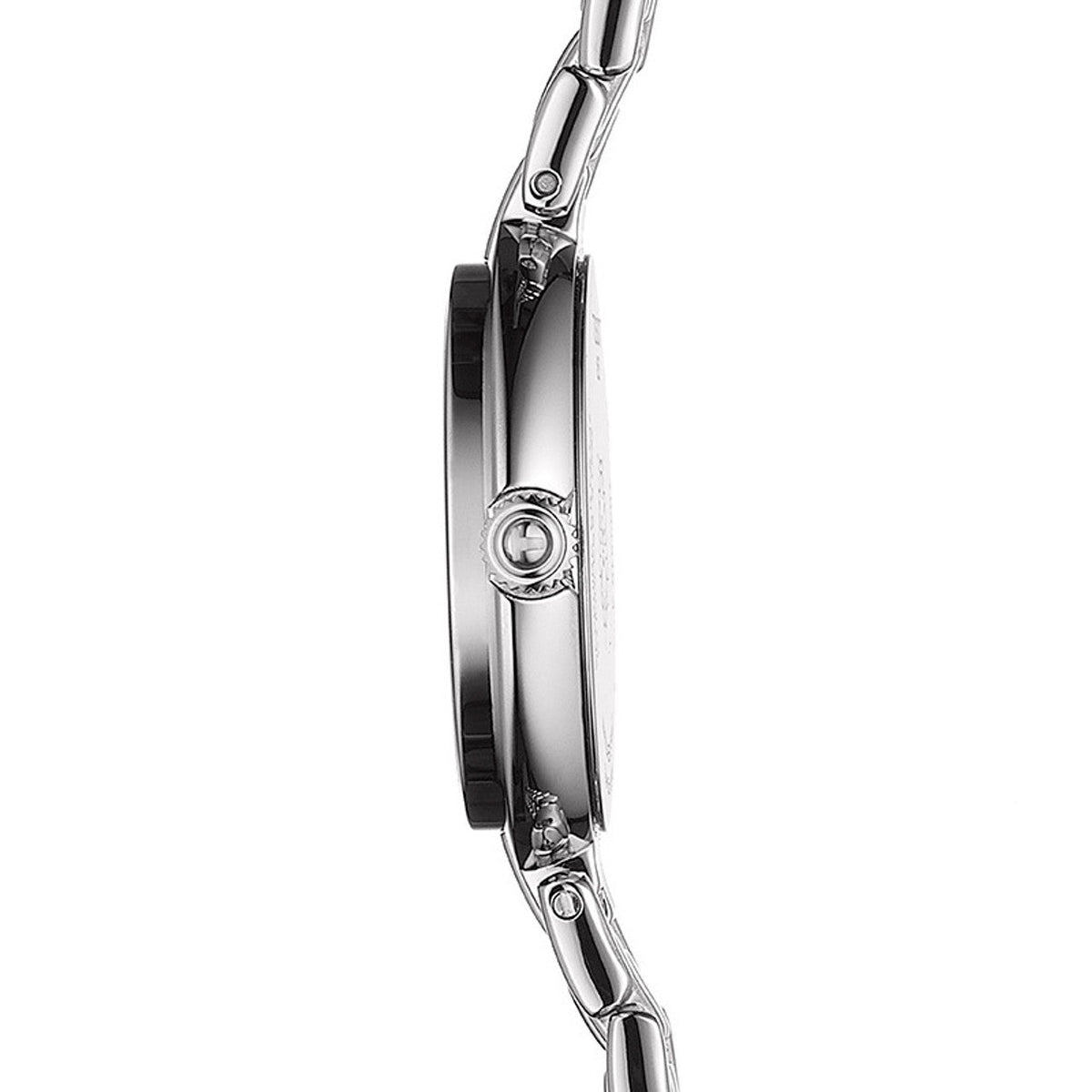 Tissot T Lady Flamingo Mother of Pearl White Dial Silver Steel Strap Watch For Women - T094.210.11.111.00