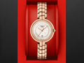 Tissot T Lady Flamingo Mother of Pearl Dial Rose Gold Steel Strap Watch For Women - T094.210.33.116.02