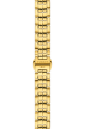 Tissot Flamingo Mother of Pearl White Dial Gold Steel Strap Watch For Women - T094.210.33.111.00